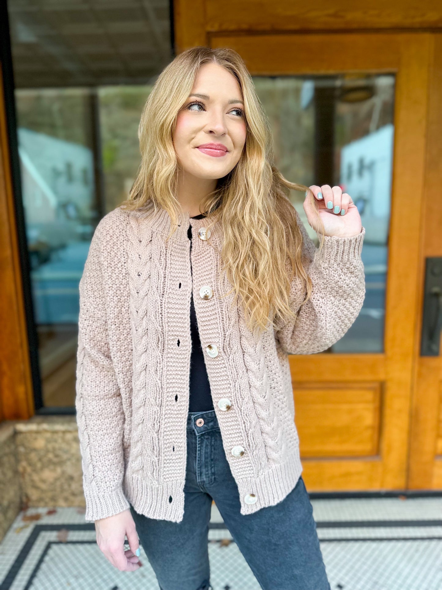 On My Mind Oatmeal Cardigan