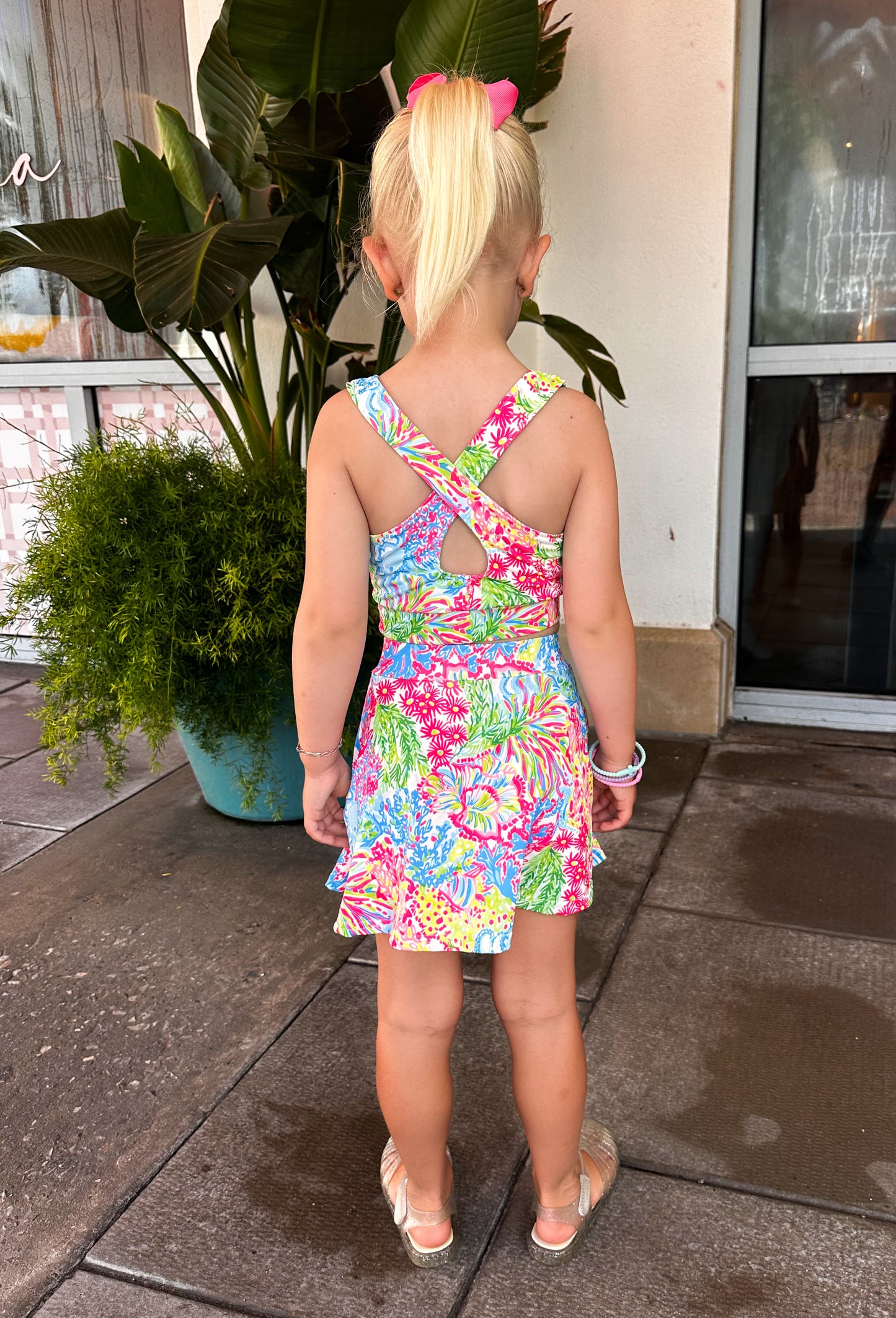 Girls Athletic Skort Set