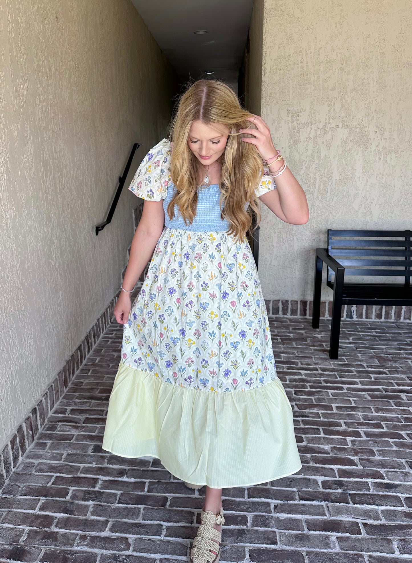 Made for Sunshine Floral Bouquet Maxi Dress