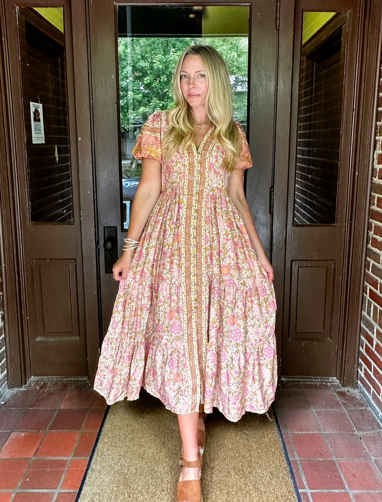 Where I Belong Floral Maxi Dress