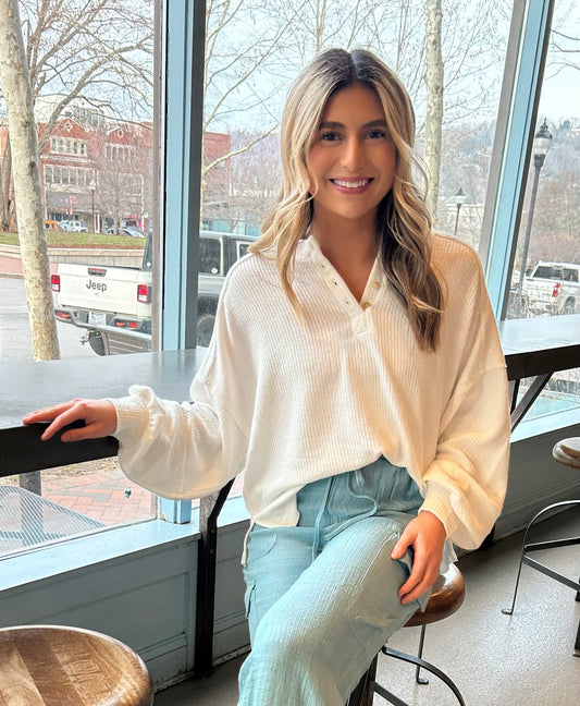 Anywhere With You Henley Top