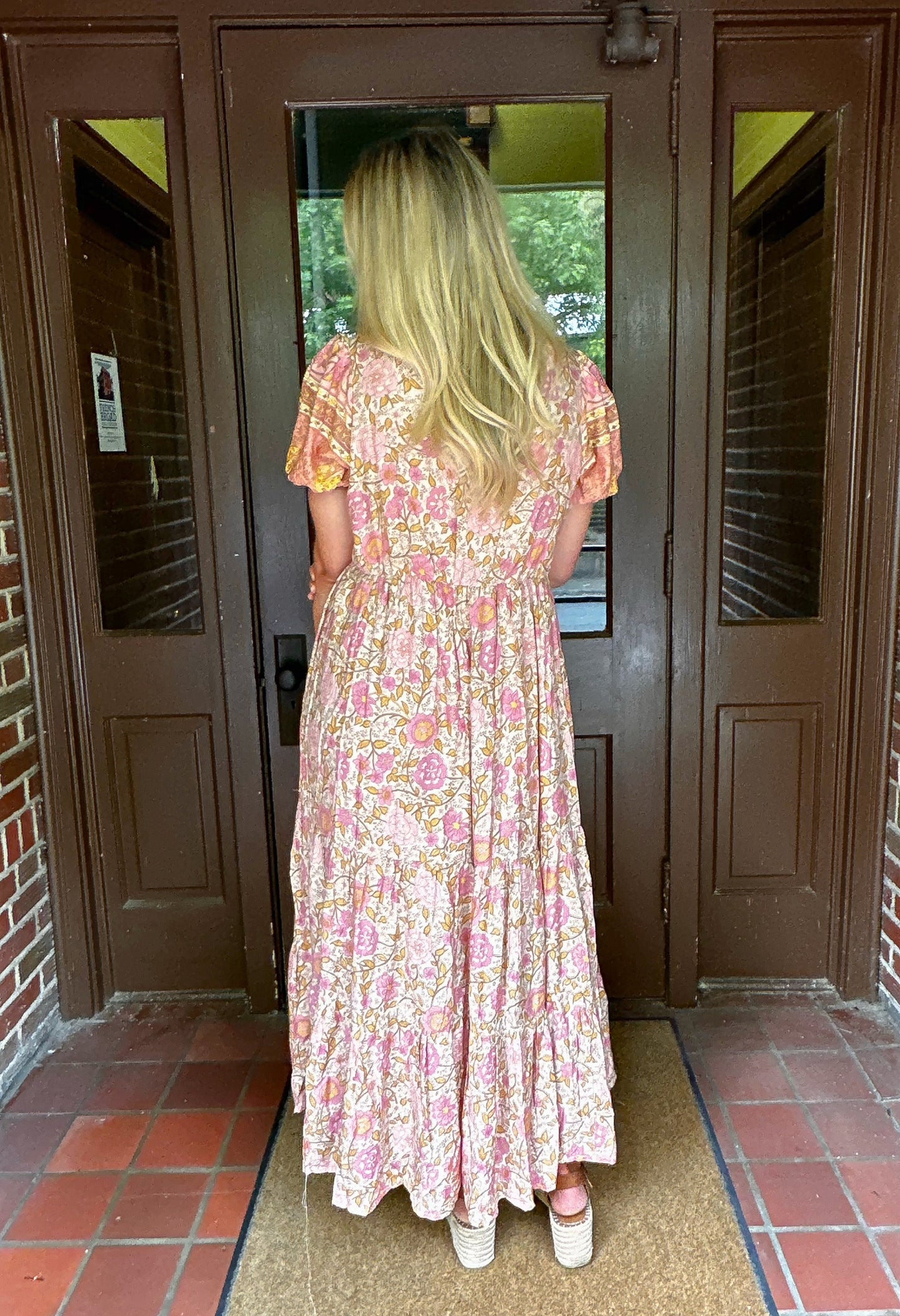 Where I Belong Floral Maxi Dress