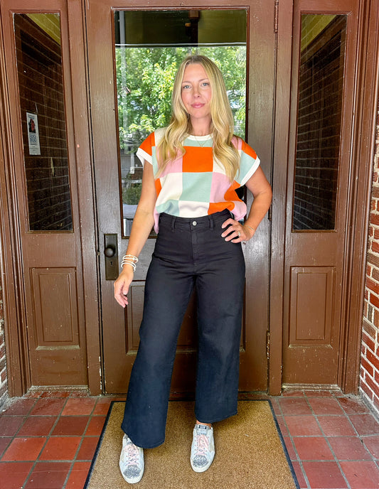 Everything I Need Color Blocking Sleeveless Sweater