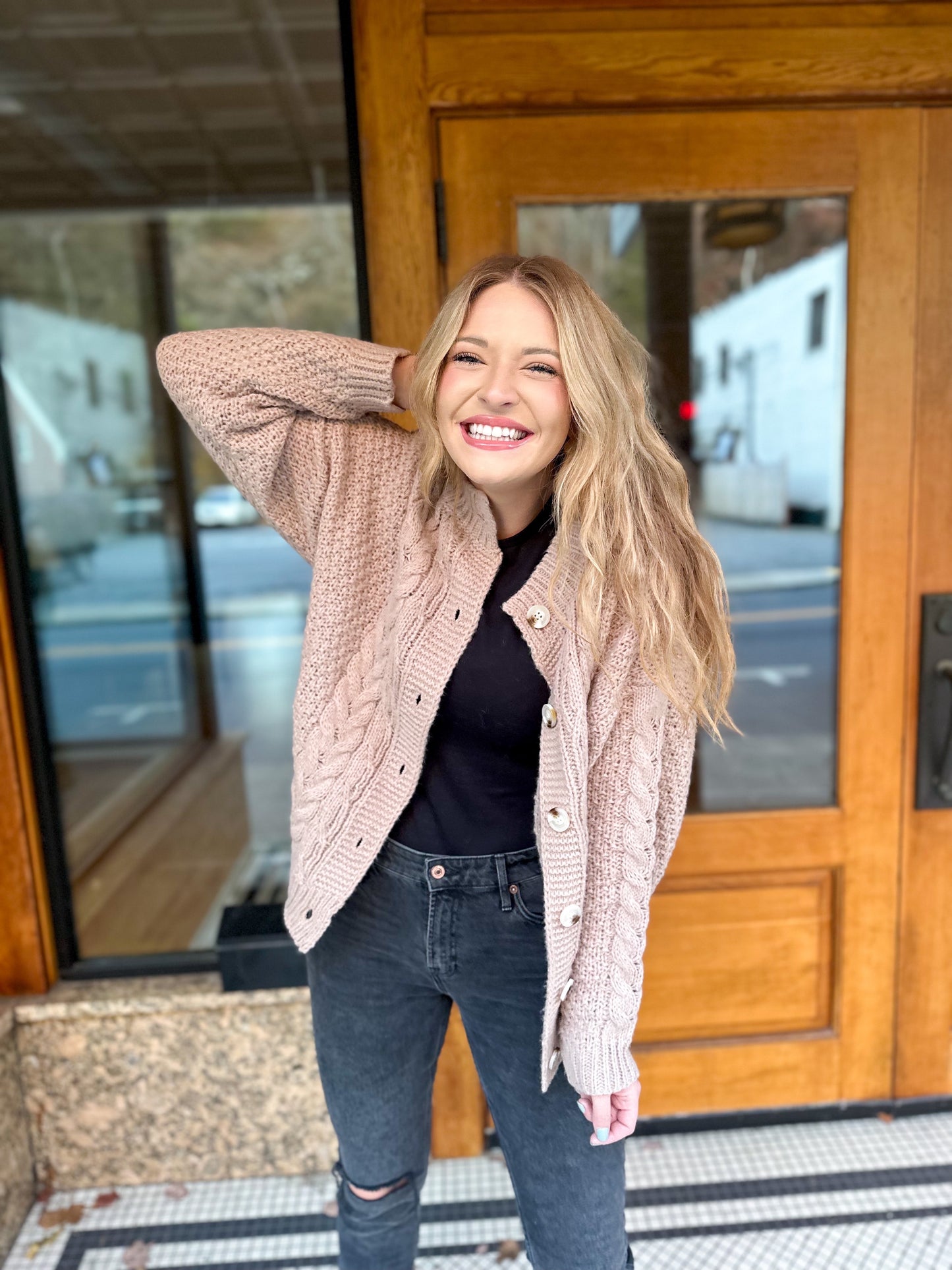On My Mind Oatmeal Cardigan