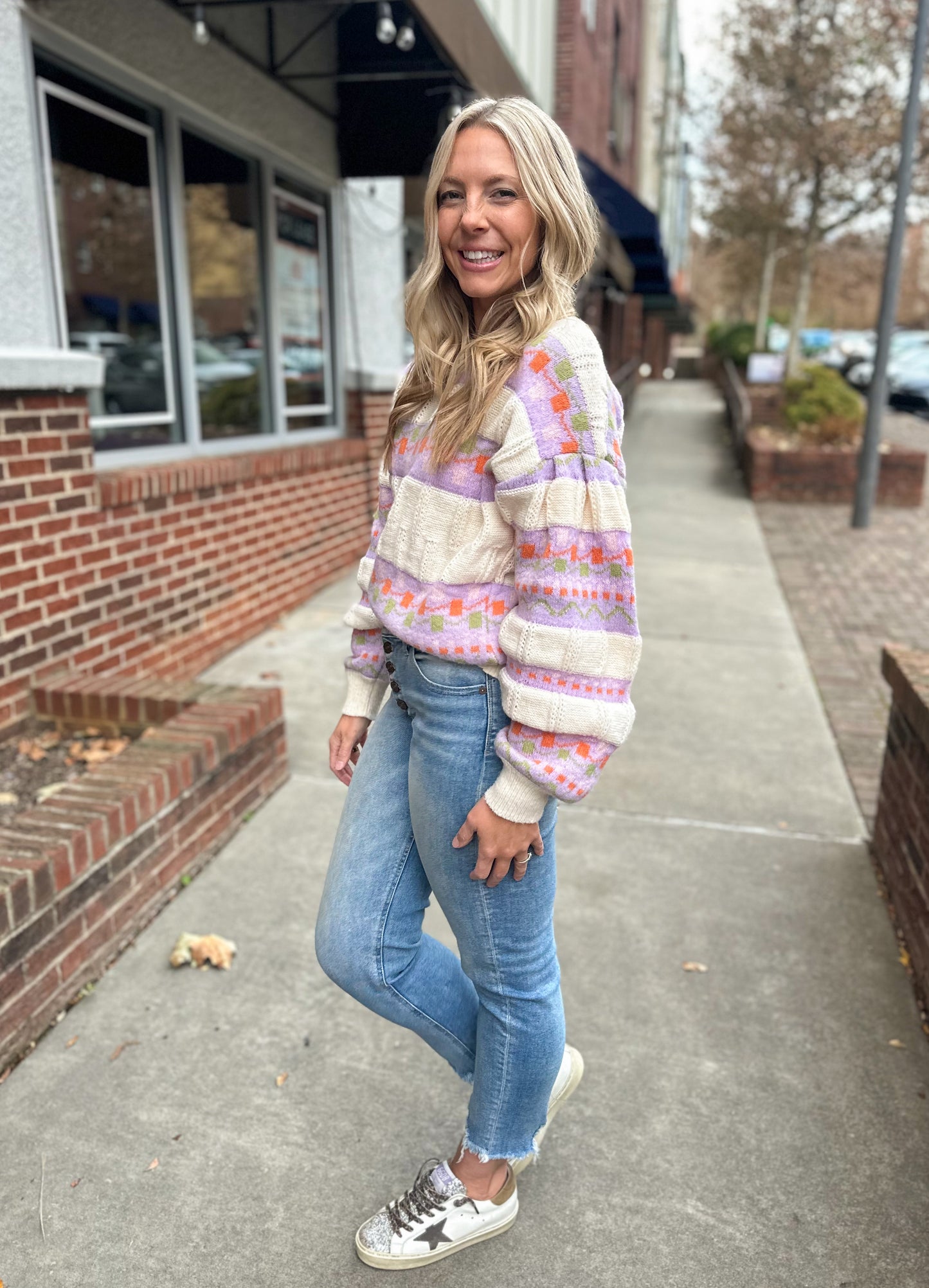 90’s Trend Puff Sleeve Sweater