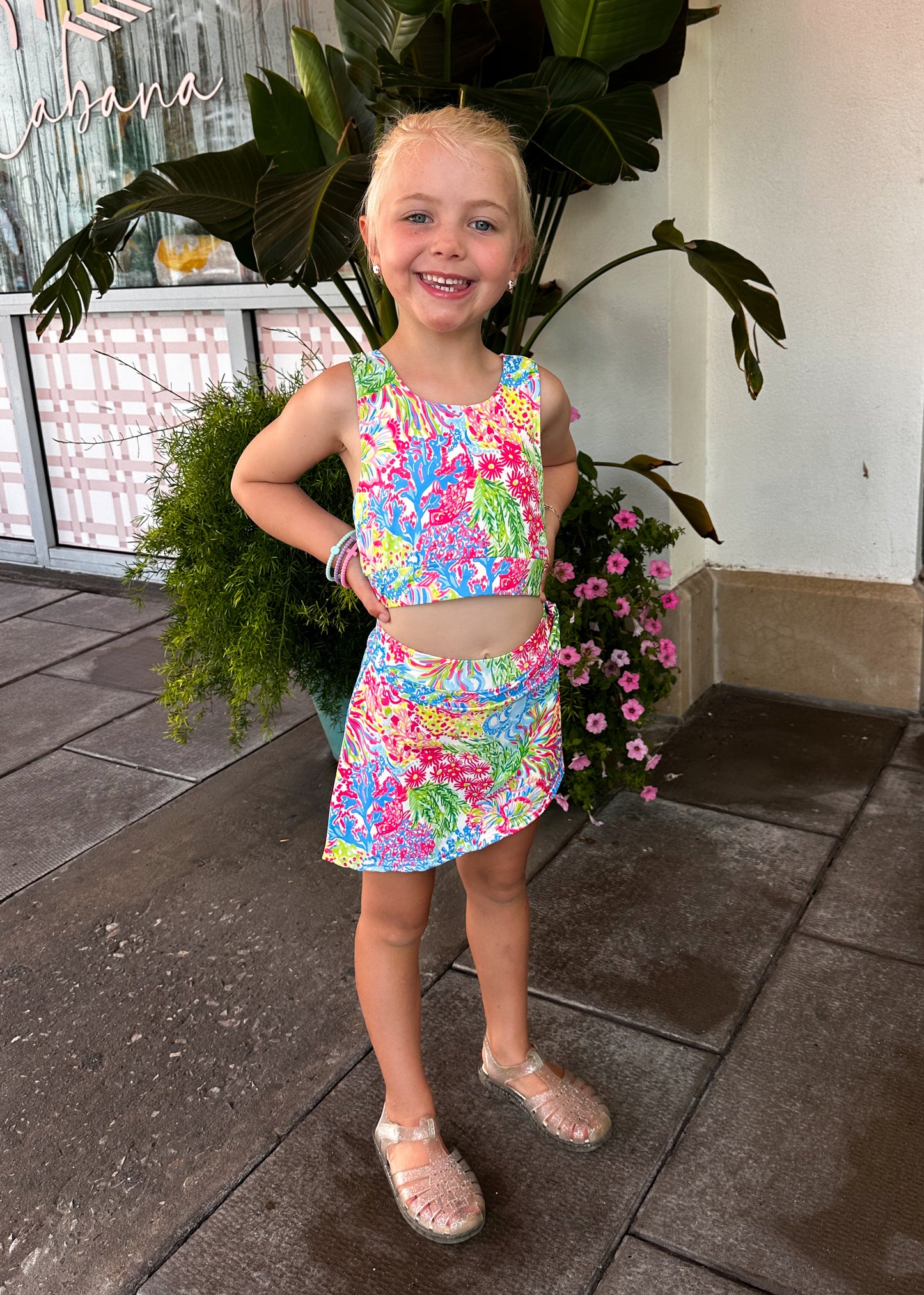 Girls Athletic Skort Set