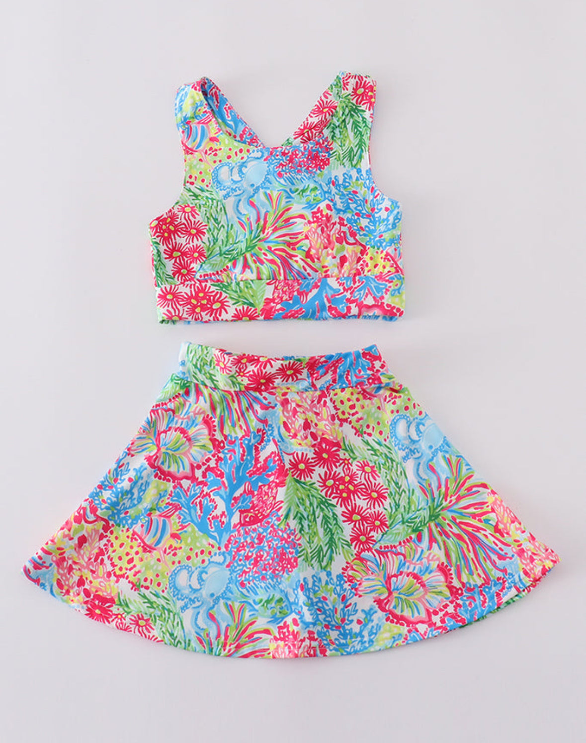 Girls Athletic Skort Set