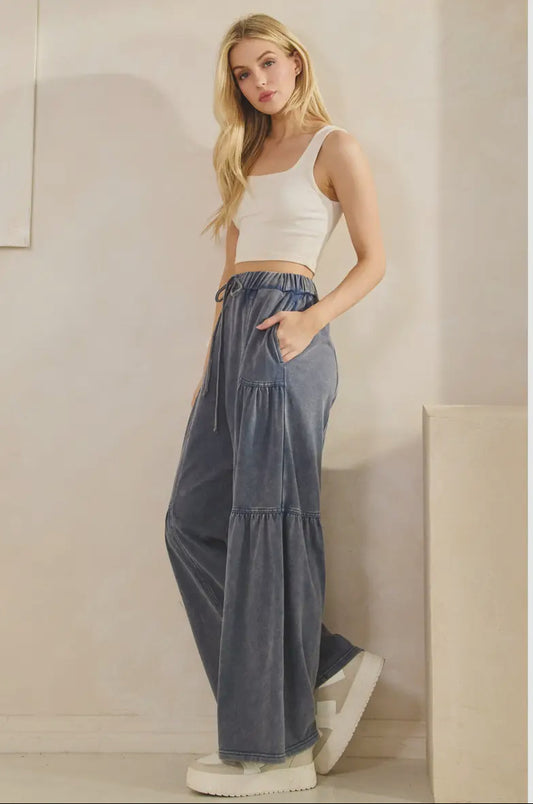 Cozy Season Wide-Leg Drawstring Pants