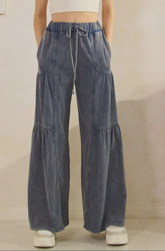 Cozy Season Wide-Leg Drawstring Pants
