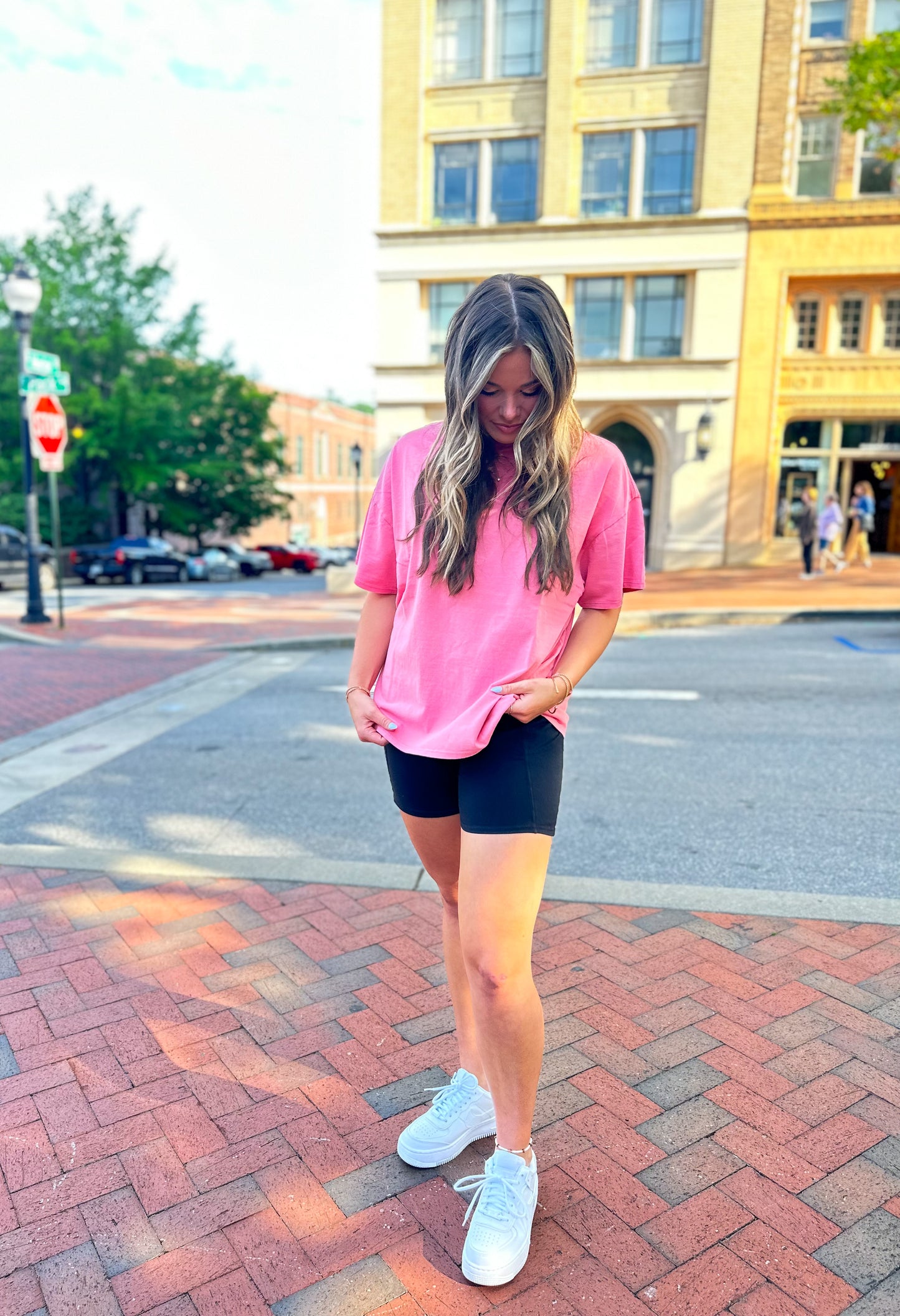 Coral Oversized Tee