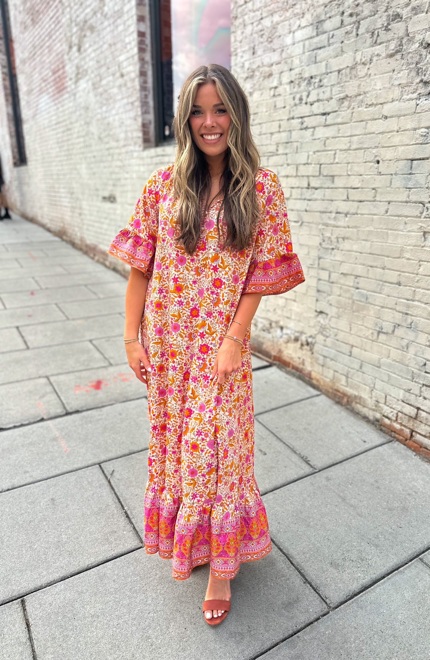 Tidal Breeze Boho Maxi Dress