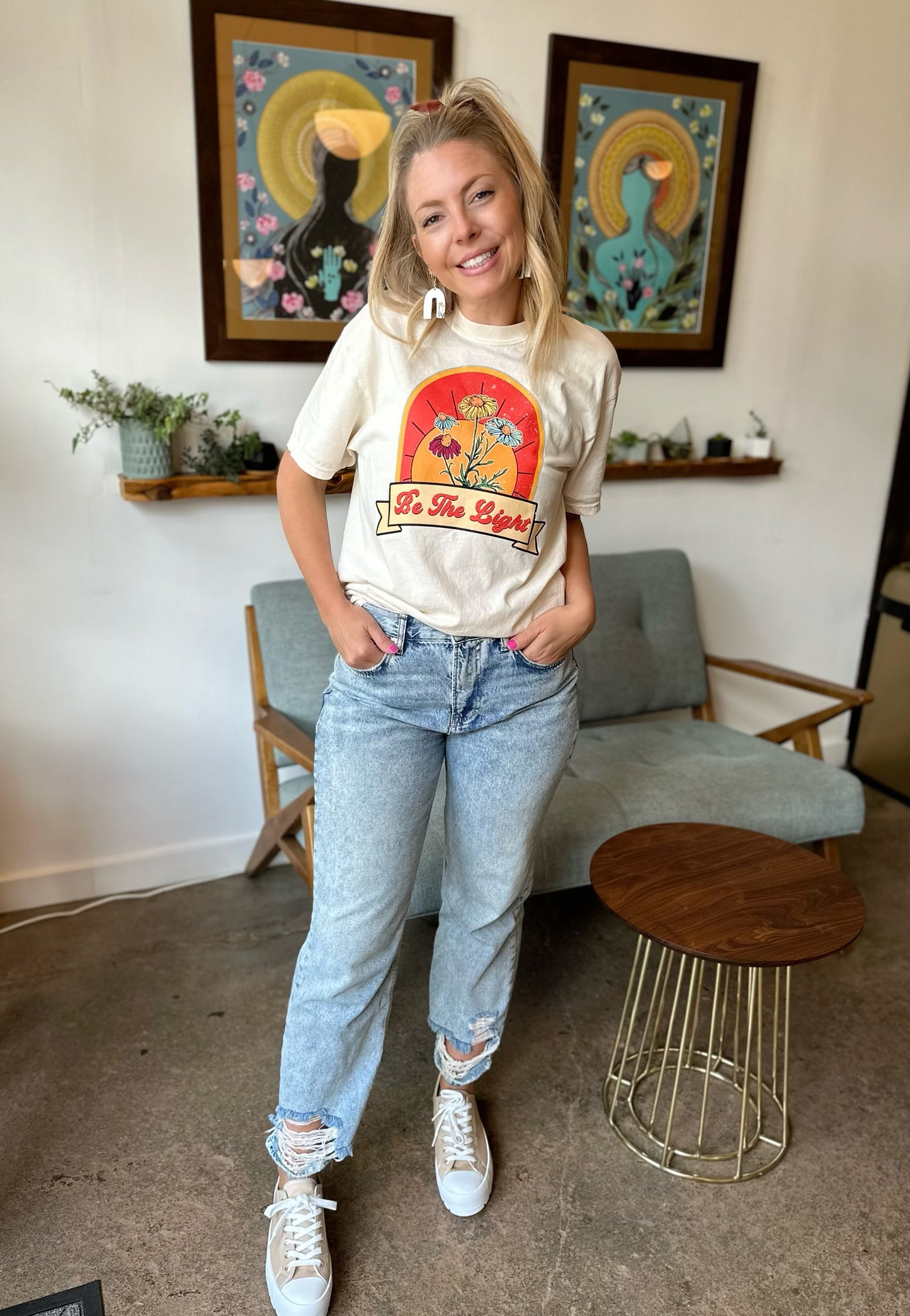 Be the Light Comfort Color Graphic Tee