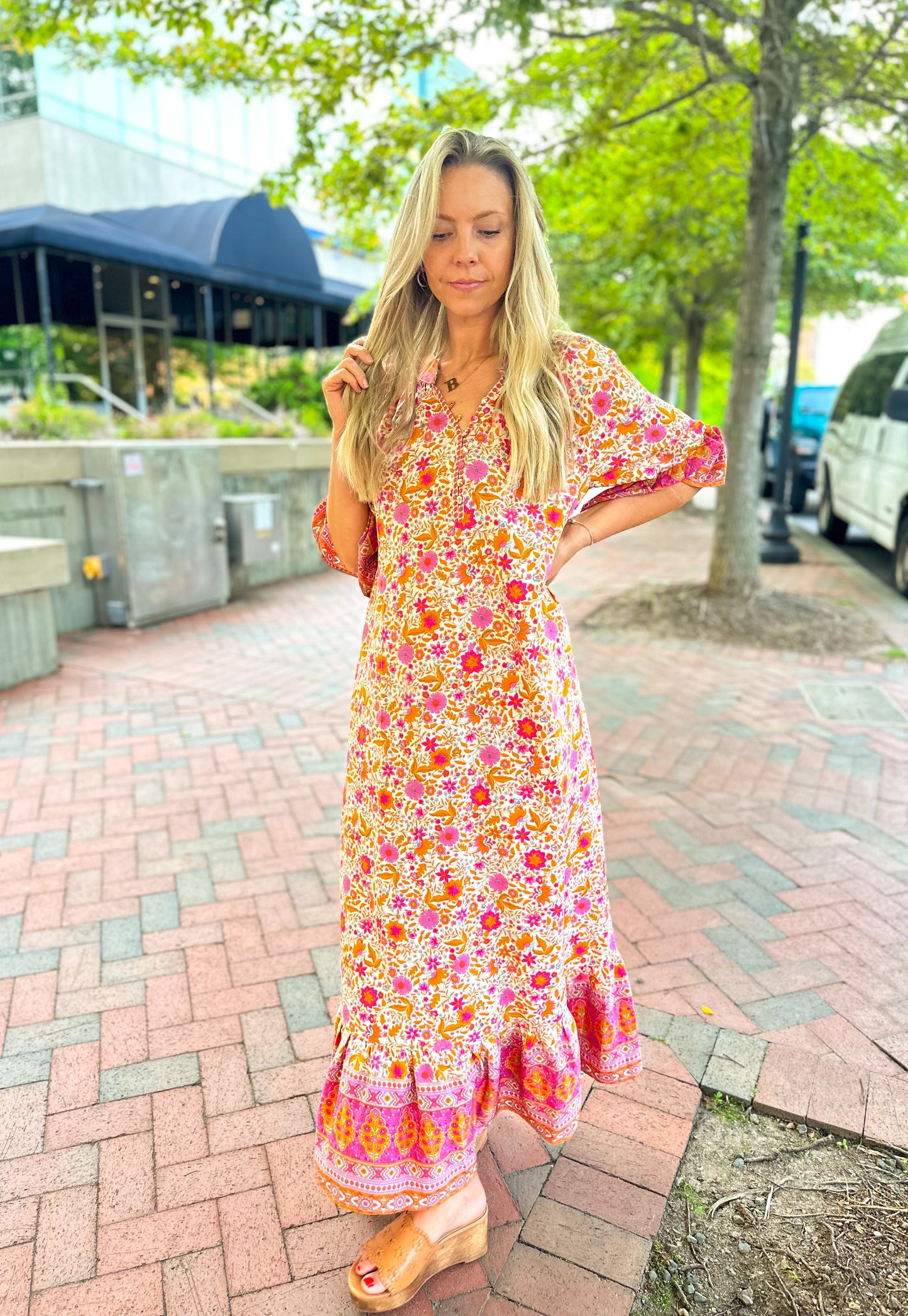 Tidal Breeze Boho Maxi Dress