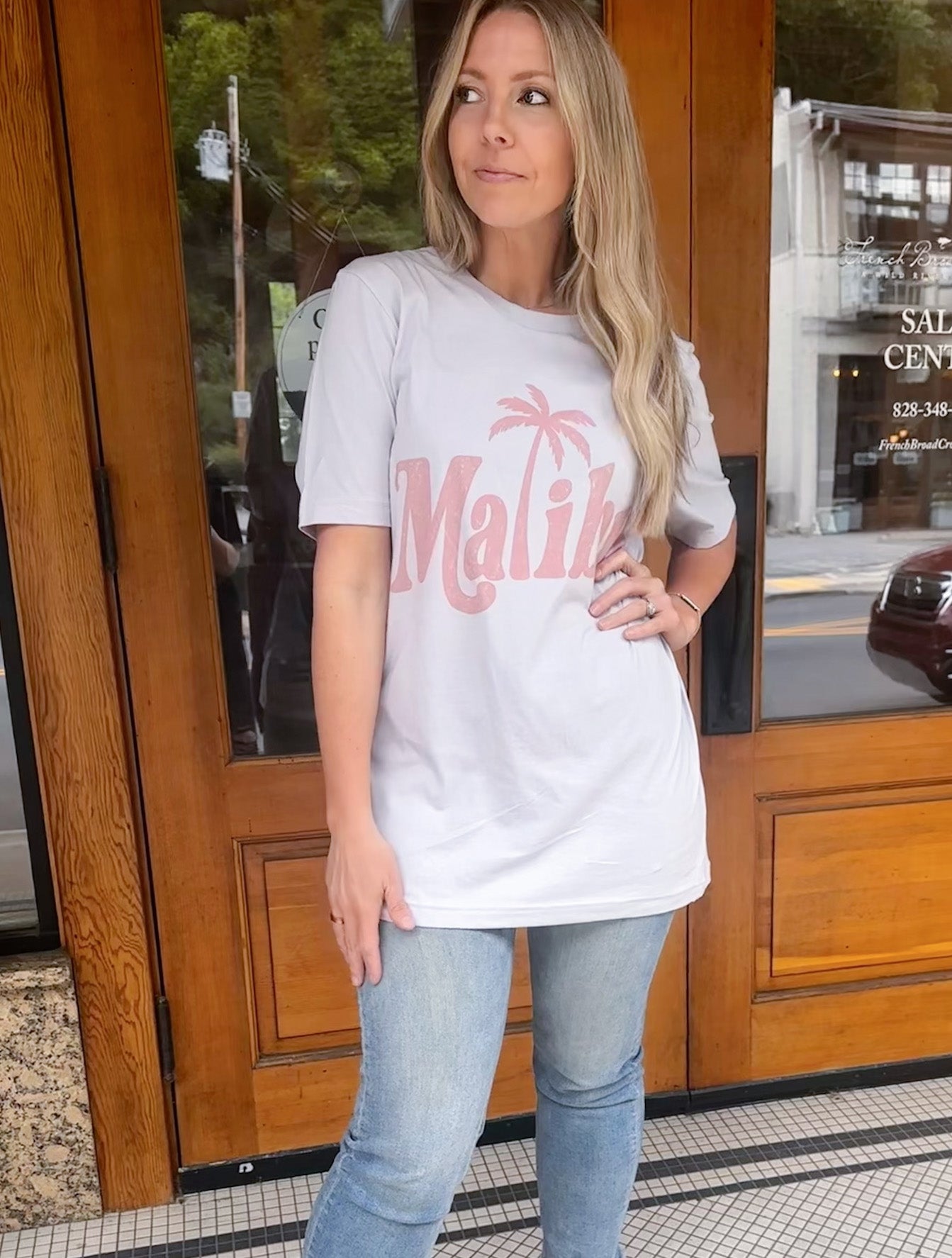 Lavender Malibu Oversized Graphic Tee