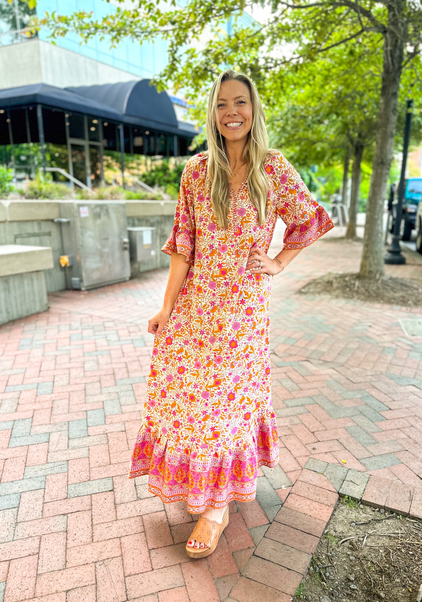 Tidal Breeze Boho Maxi Dress