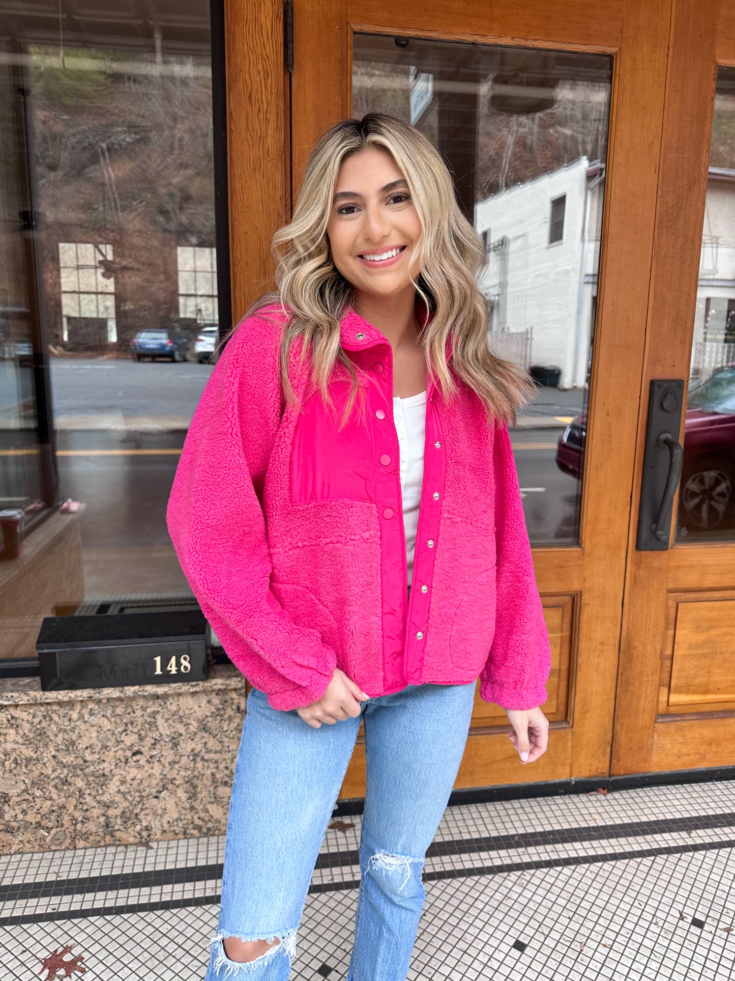Beautiful Soul Pink Sherpa Jacket