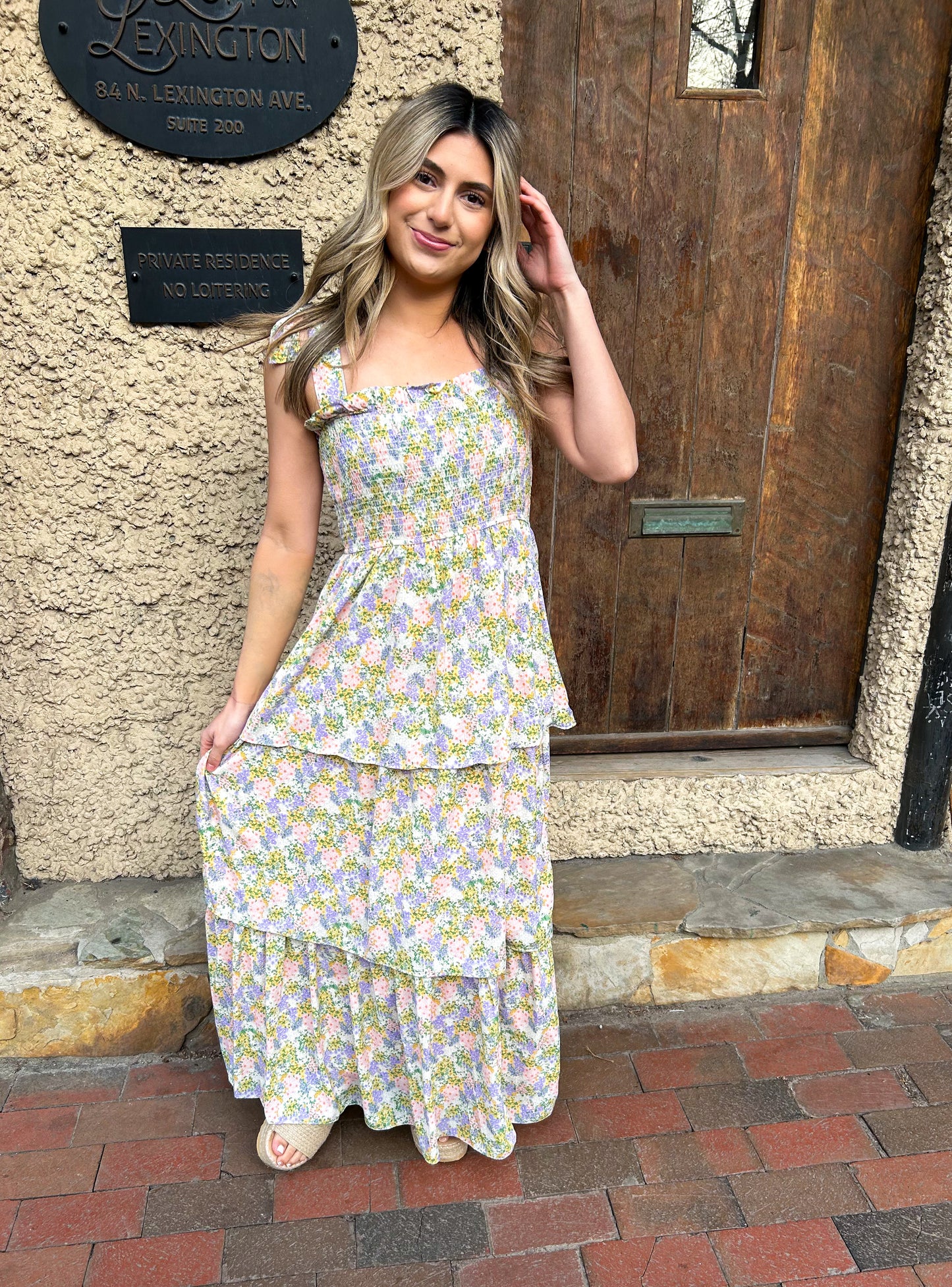 Like a Dream Tiered Floral Maxi