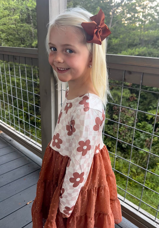 Girls Groovy Floral Twirl Dress