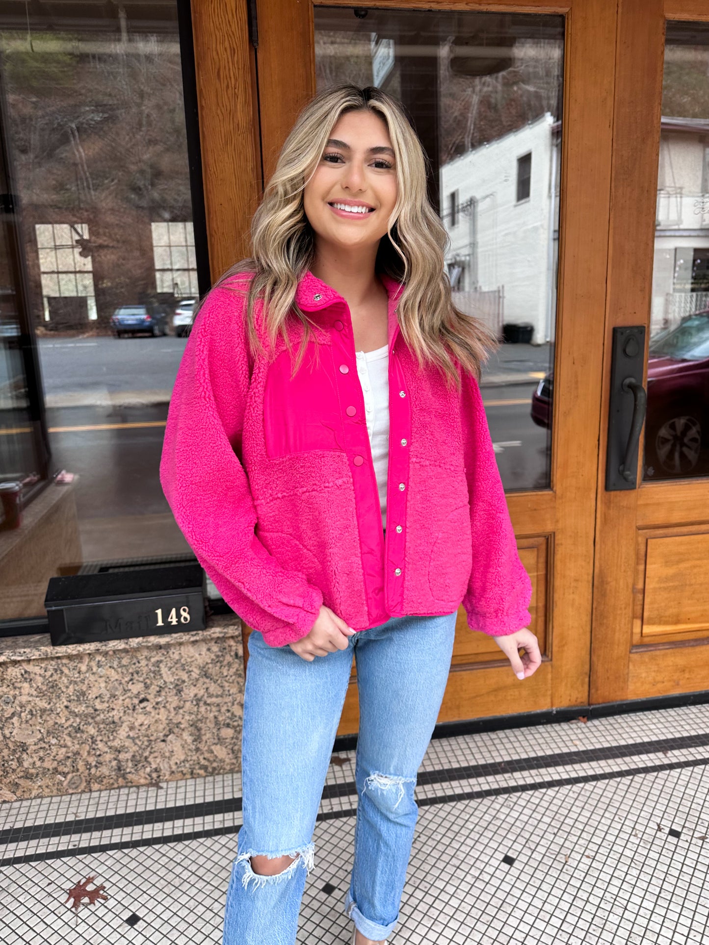 Beautiful Soul Pink Sherpa Jacket