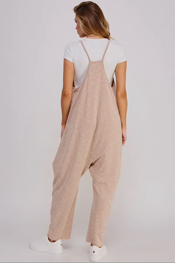 Thinking Of You Taupe Jumpsuit