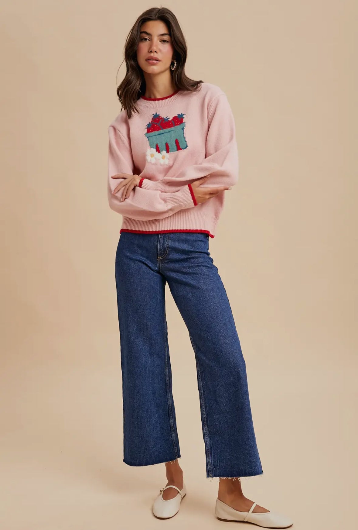 Sweet Vibes Strawberry Sweater